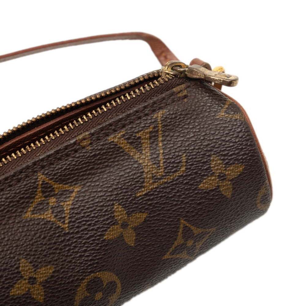 LOUIS VUITTON Brown Monogram Leather Papillon Pouch - Picture 5 of 5